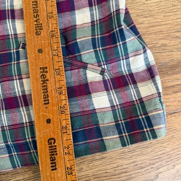 Brooks Brothers Vintage Zip Up Bomber Jacket Plaid Lightweight 10P Medium EUC - Picture 5 of 8